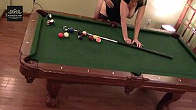 Hot Milf Wife Handled Hard on Pool Table with Huge Tits Rocking!