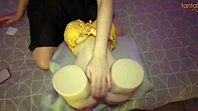 horny milf cheats with curvy fuck doll in wet pussy threesome pov group ass play