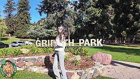 Girlfriend experience sloppy deepthroat at Hollywood sign with Aubry Babcock