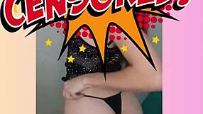 oh the hottest redhead strips sheer teasing her body