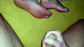 Wow stepmom lets me dirty her taboo feet good!