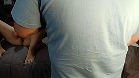 What if hot petite babes played with pussies while guys just stared?