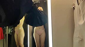 Ever wonder what happens trying see-through clothes in public mall changing rooms?