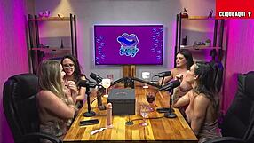 Big Titted Blonde Dives Face First into Brunette's Wet California Pussy