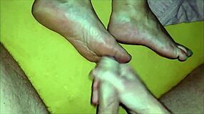 Wow stepmom lets me dirty her taboo feet good!