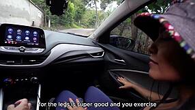 New driver turns me on we fuck hard in car doggystyle cowgirl deepthroat part 1 camila henao