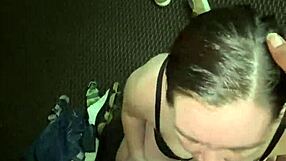 Snow bunny deepthroats bbc like a pro in homemade interracial session!