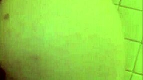 Shaved babe spreads wet pussy lips in steamy hotel shower