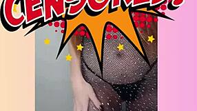 oh the hottest redhead strips sheer teasing her body