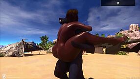 Big Juicy Ass Curvy Black MILF Indra Fucks Wolf-Costumed Man Hard Outdoor Squirting on Monster Cock