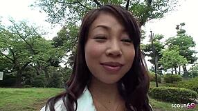 Skinny Japanese Teen Swallows Stranger's Load After Public Pov Blowjob