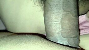 Stepmom shares bed riding stepson's monster cock creampie drip!