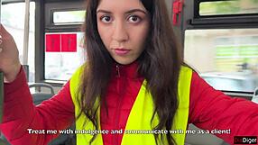 bus conductor catches cheating couple and punishes rough