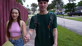 YOUNG STEPSIS SUCKS AND RIDES BIG BROTHER COCK DEEP!