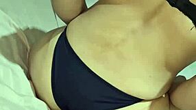 Sailor hotwife sucks then rides huge black cock