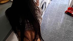 Five days hermanastro rams hermanastra's huge natural ass doggystyle creampie