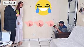 Bride fucks photographer in risky encounter almost caught