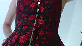 TALL REDHEAD FEMDOM STRAPON FACE SITTING AND ASS LICKING HUMILIATION