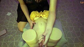 horny milf cheats with curvy fuck doll in wet pussy threesome pov group ass play