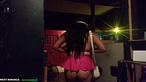 stripper geraldine gags on cock in deejay booth