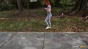 Sawyer Kelly's Shaved Pussy Stretched Wide by Huge Dick on Bang Bus