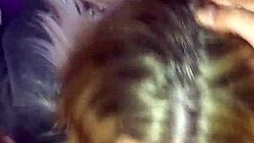 blonde amateur bends over for deepthroat blowjob and facial cumshot