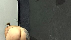 pintora bent over bed big ass tits takes painter huge cock anal pussy deep creampie moaning gagging homemade