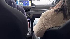 App Driver Licks Tanned Wet Pussy Outdoor After Pee Payment