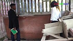 Church site check turns into doggystyle hardcore creampie banging