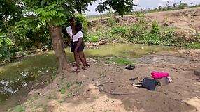 plump bbw girlfriend screams as huge ass gets pounded deep in forest fuck