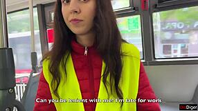 bus conductor catches cheating couple and punishes rough