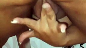 Amateur couple dives into homemade anal creampie with big ass BBW