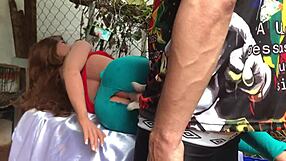 Lied to give ass but took arm-deep in public outdoor fuck doll anal toy pounding!