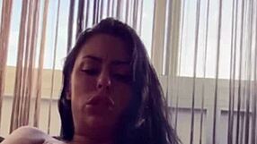 saphhire moans through deep throat anal dildo vaginal solo masturbation compilation