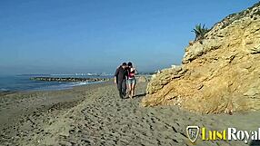 carol vega's naughty beach sunset fuck throbs with deepthroat and doggystyle passion