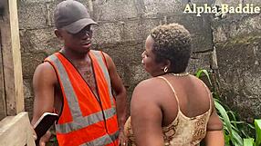 Yo, check Oga wife deepthroating contractor cock homemade blowjob