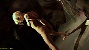 skinny teen slave crawls leashed behind master outdoors for bdsm blowjob spanking whipping submission