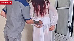 Bride fucks photographer in risky encounter almost caught
