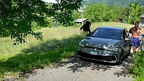big-ass latina mariana martix fucks muscular italian outdoors bareback creampie doggystyle
