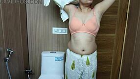 stepmom's wet pussy tastes so good while she rides me in bathroom full vid!!