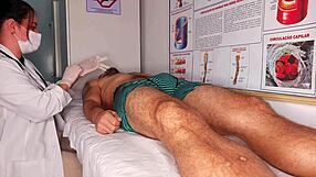 nurse catches my raging erection and deepthroats it with juicy tits and wet pussy licking