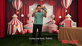 Sexy clown Sara Blonde big ass fuck