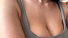 Wife Flashes Massive Nippled Tits to Strangers Outdoors