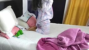 Riding Monster Cock Hard with Agarabas and Olpr in Gaping Creampie Closeup