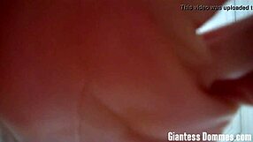 Giantess Mistress Crushes Slave Under Huge Feet in Garage Domination