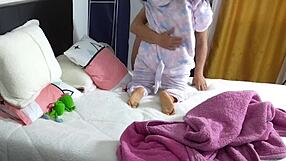 Riding Monster Cock Hard with Agarabas and Olpr in Gaping Creampie Closeup