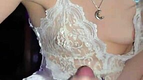 Skinny Milf With Huge Pussy Lips Jerks Cock And Licks Cum Clean