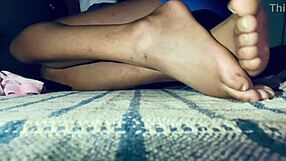 Petite Latina Teases Sexy Toes And Juicy Ass