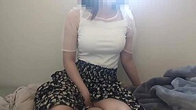 Horny Homecoming Cutie Craves Sweet Blanket Masturbation Bliss!