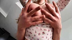 Stepbro Pounds Stepsister's Huge Tits and Ass in Kitchen